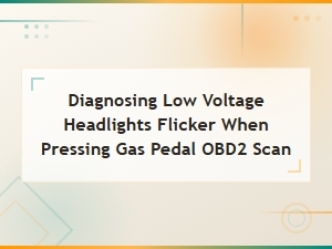 Diagnosing Headlight Flicker and Low Voltage with Obd2